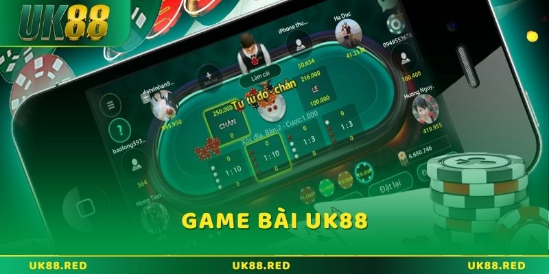 Sảnh game bài UK88 đỉnh cao cho người yêu thích bài online
